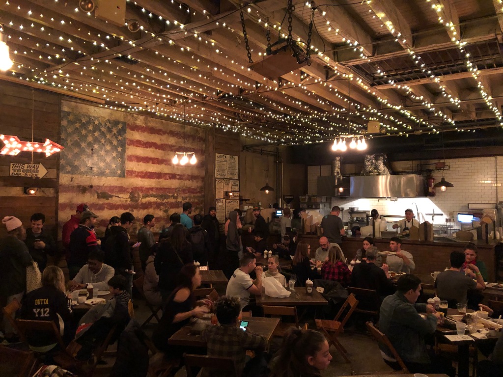 The ambiance at Hometown BBQ
